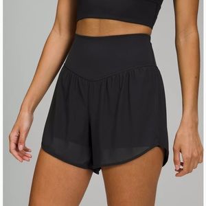 Lululemon Nulu and Mesh High-Rise Yoga Short 3.5” Black